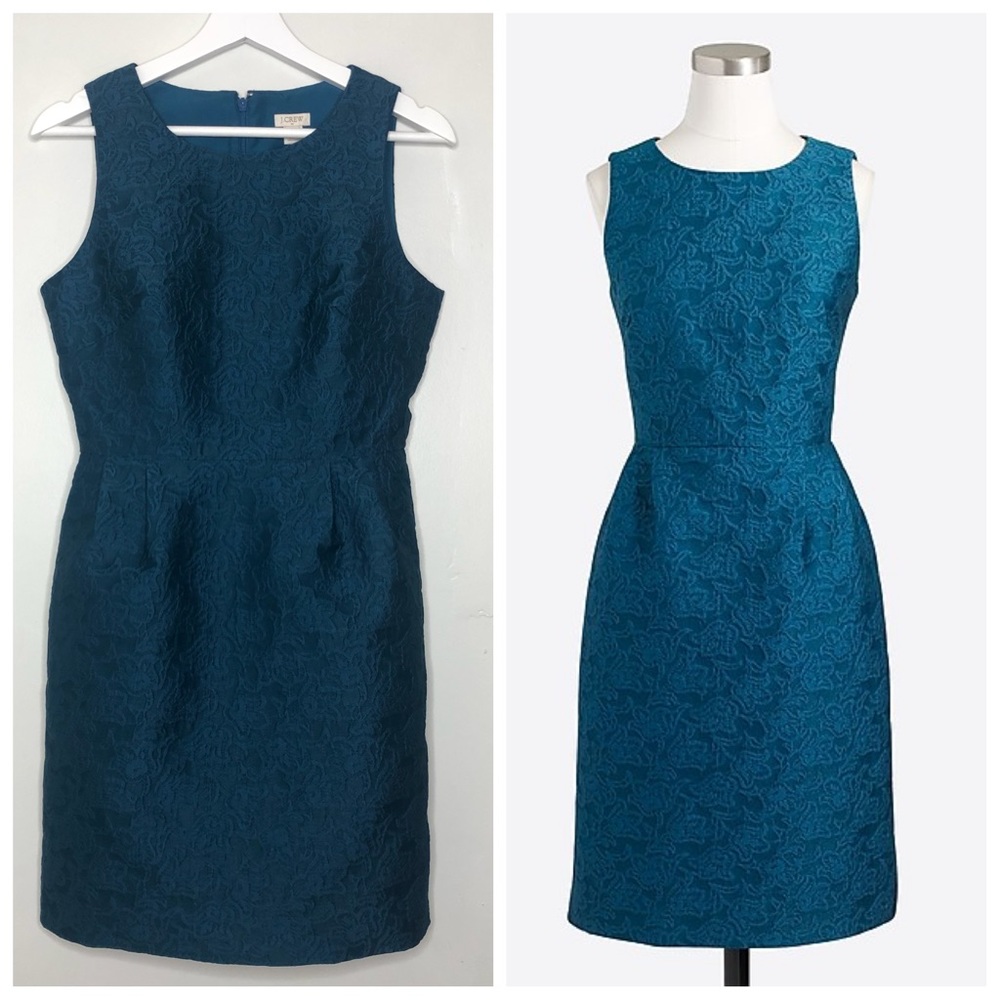 NWT J. Crew Factory Anemone jacquard lace dress